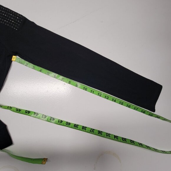 Black Long Sleeved Top with Silver Stud Accents - Picture 8 of 9